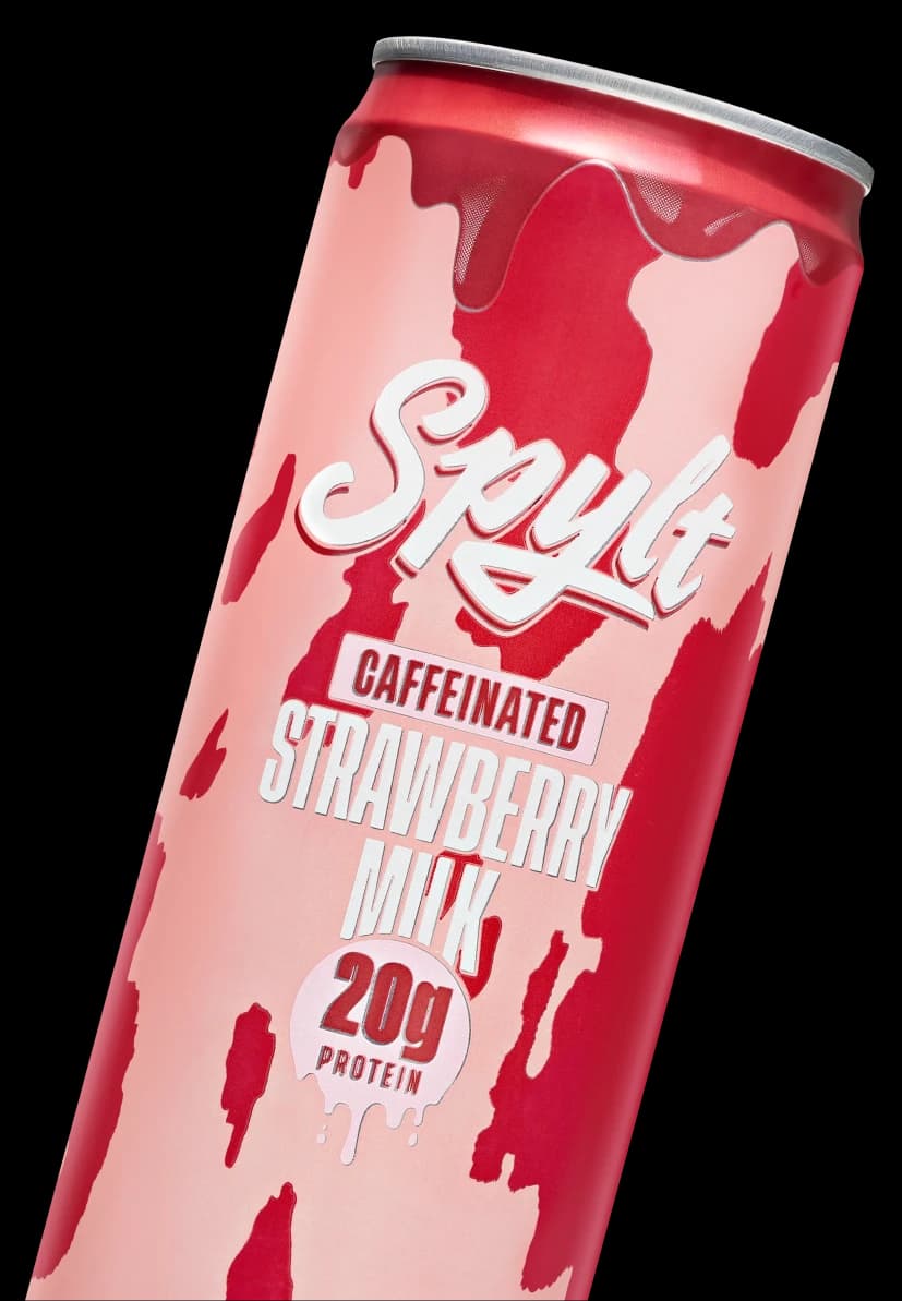 Strawberry milk bottle